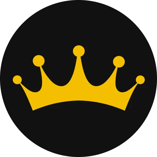 Golden Crown app icon with golden crown on black background